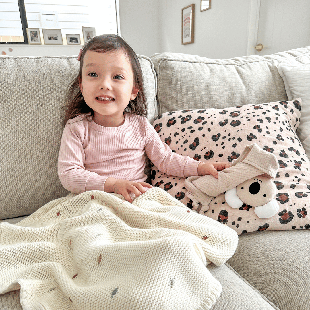 Organic Cotton Ribbed Lounge Set | Marshmallow Pink