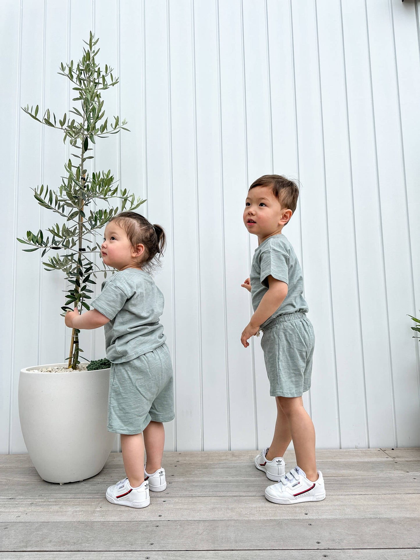 Organic Cotton Jersey Summer Set | Ocean Mist