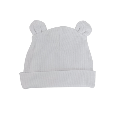 Organic Cotton Bear Beanie | Coconut - Milla + Saber