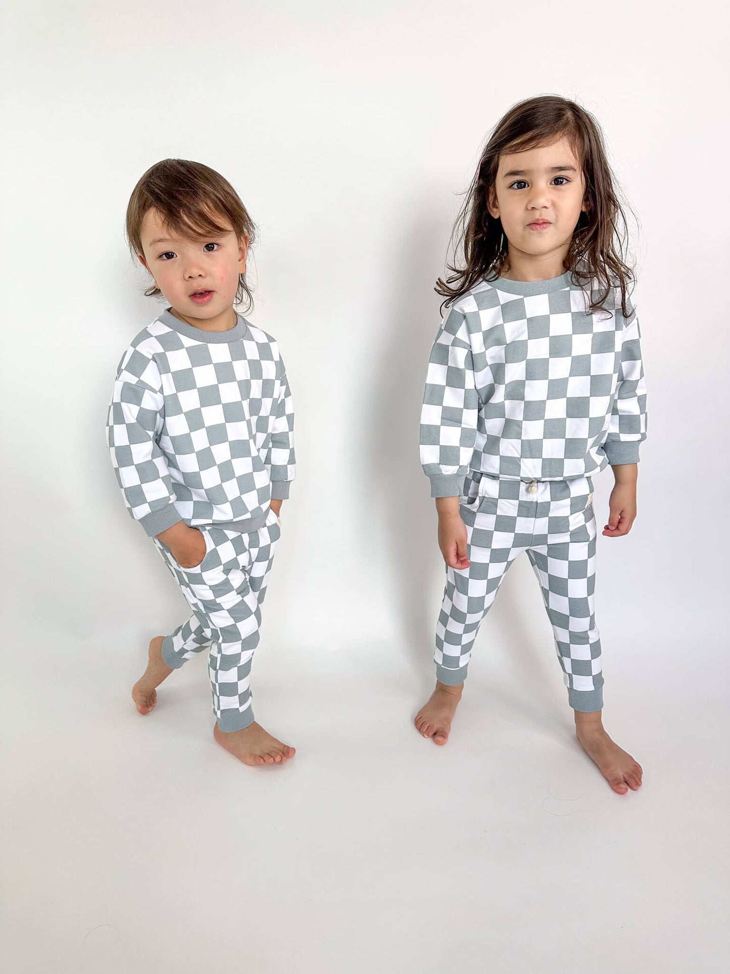 Organic Cotton Checkered Set | Honey - Milla + Saber