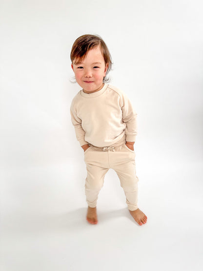 Organic Cotton French Terry Set | Buttercream - Milla + Saber