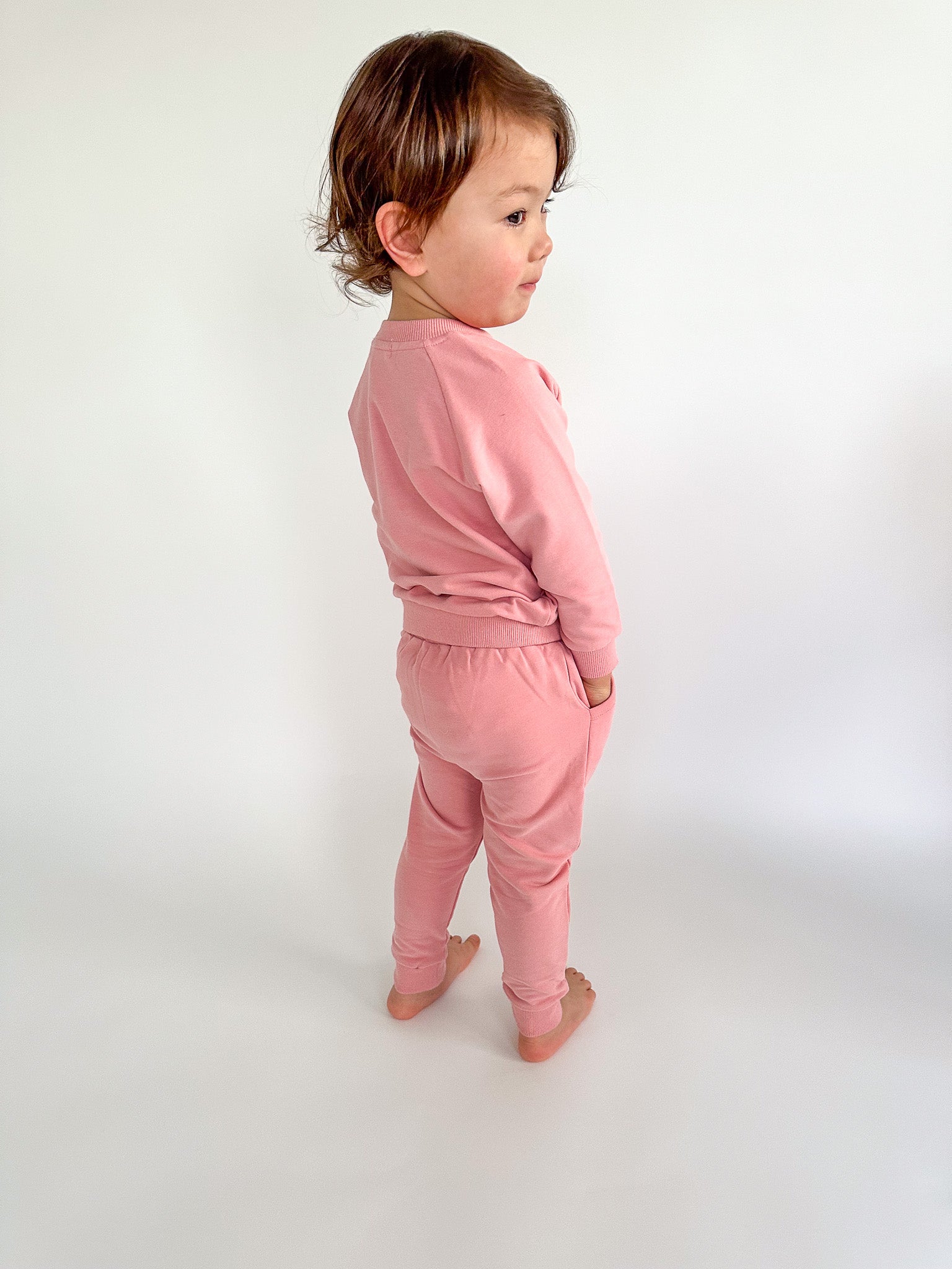 Organic Cotton French Terry Set | Fairy Floss Pink MAS002-2- Milla + Saber