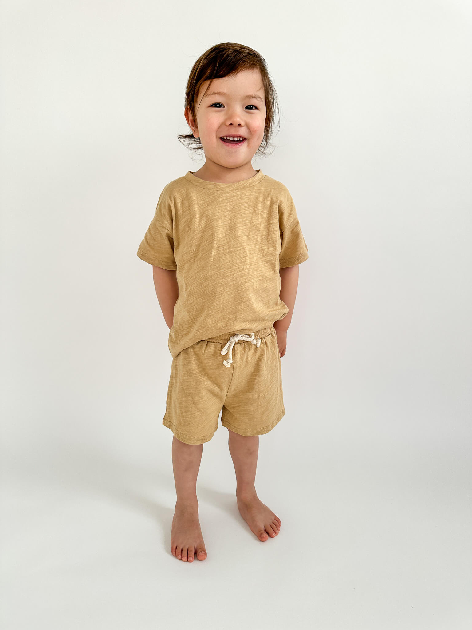 Organic Cotton Jersey Summer Set | Golden Sand - Milla + Saber