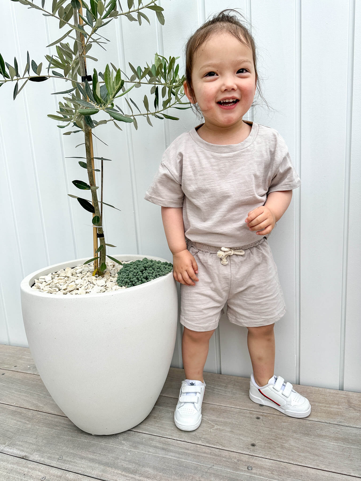 Organic Cotton Jersey Summer Set | Silver Fern - Milla + Saber