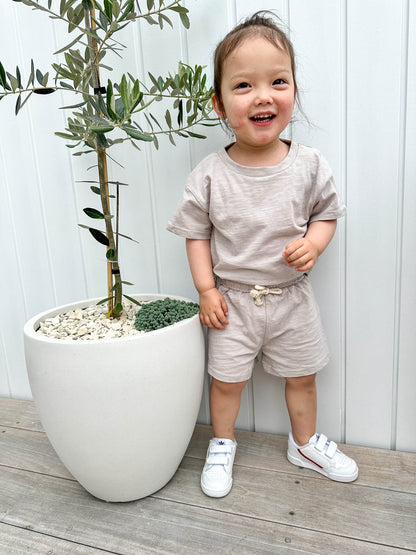 Organic Cotton Jersey Summer Set | Silver Fern - Milla + Saber