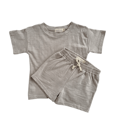 Organic Cotton Jersey Summer Set | Silver Fern - Milla + Saber