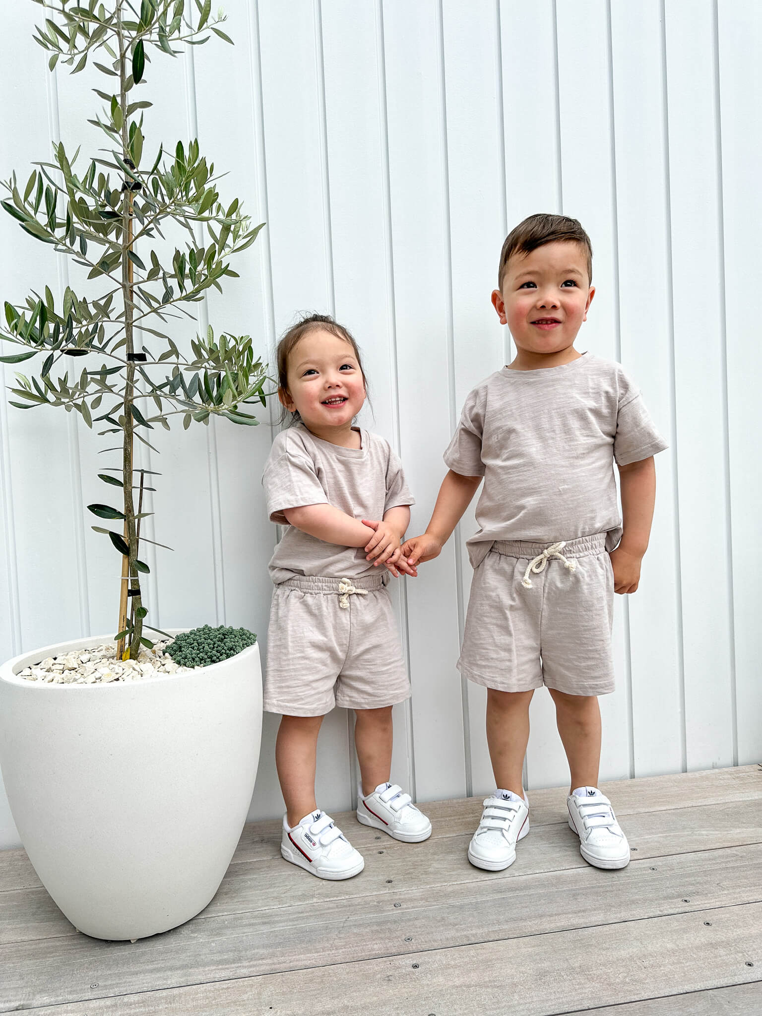 Organic Cotton Jersey Summer Set | Silver Fern - Milla + Saber