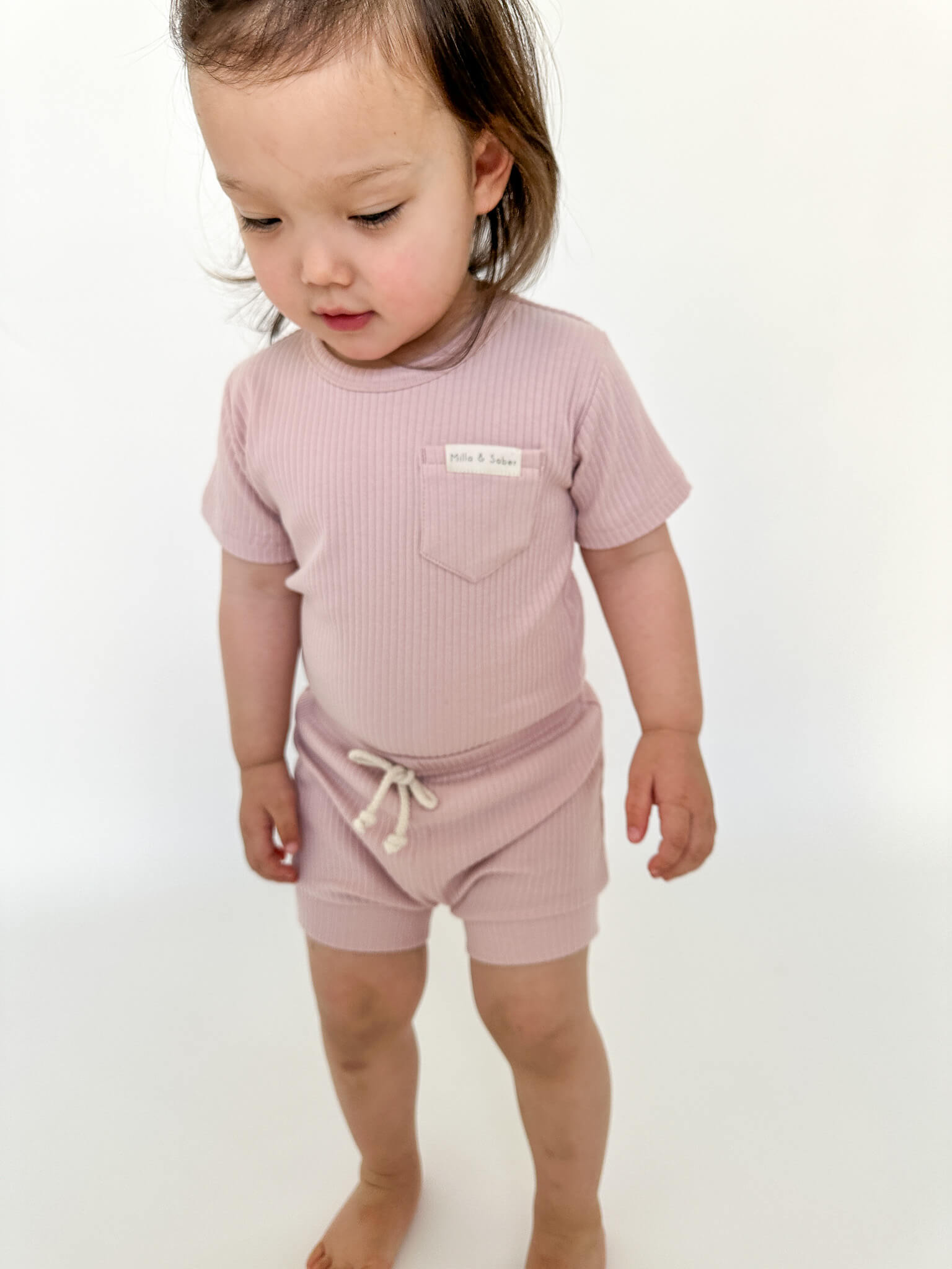 Organic Cotton Ribbed Summer Set | Candy Floss - Milla + Saber